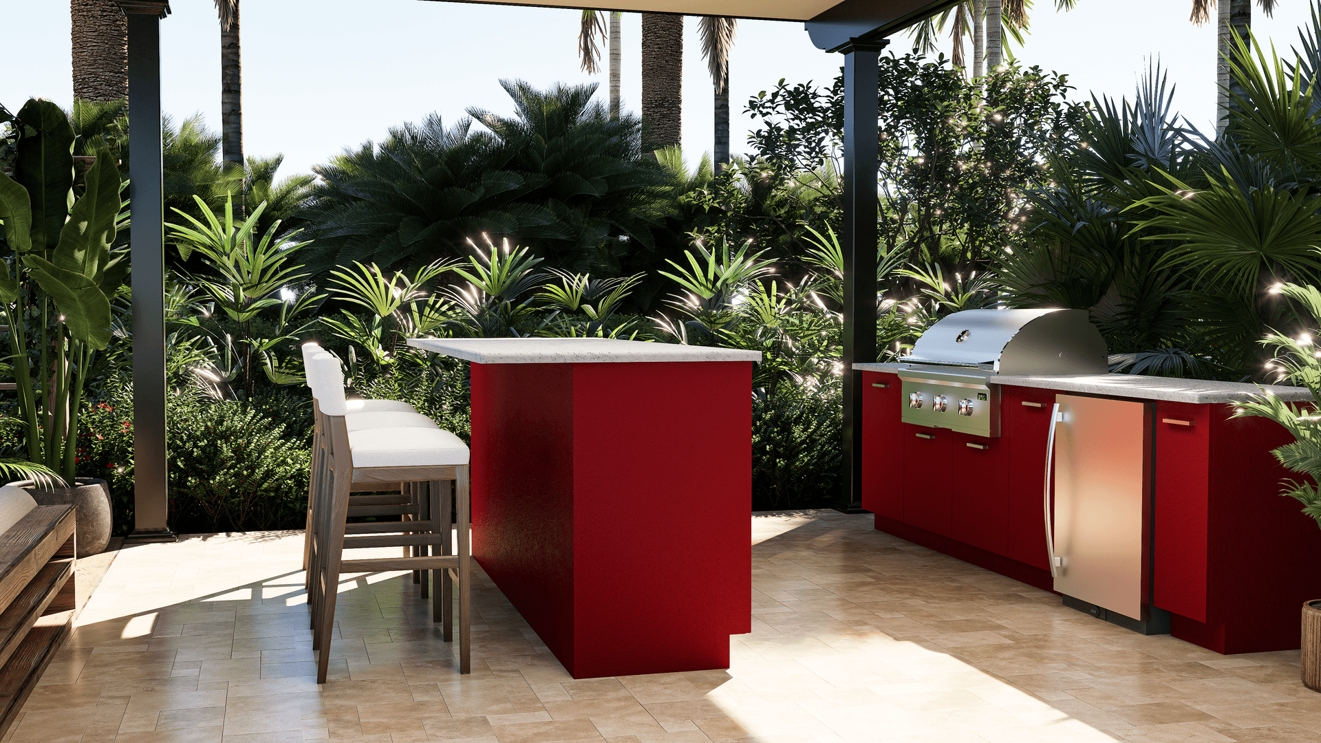 Outdoor Kitchen Grilling Area
